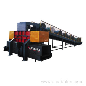 Automatic Oil Drum Compactor Cans Baling Press Machine